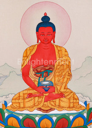 Buddha of Pure Land Amitabha Thangka | Beacon of Infinite Light and Compassion