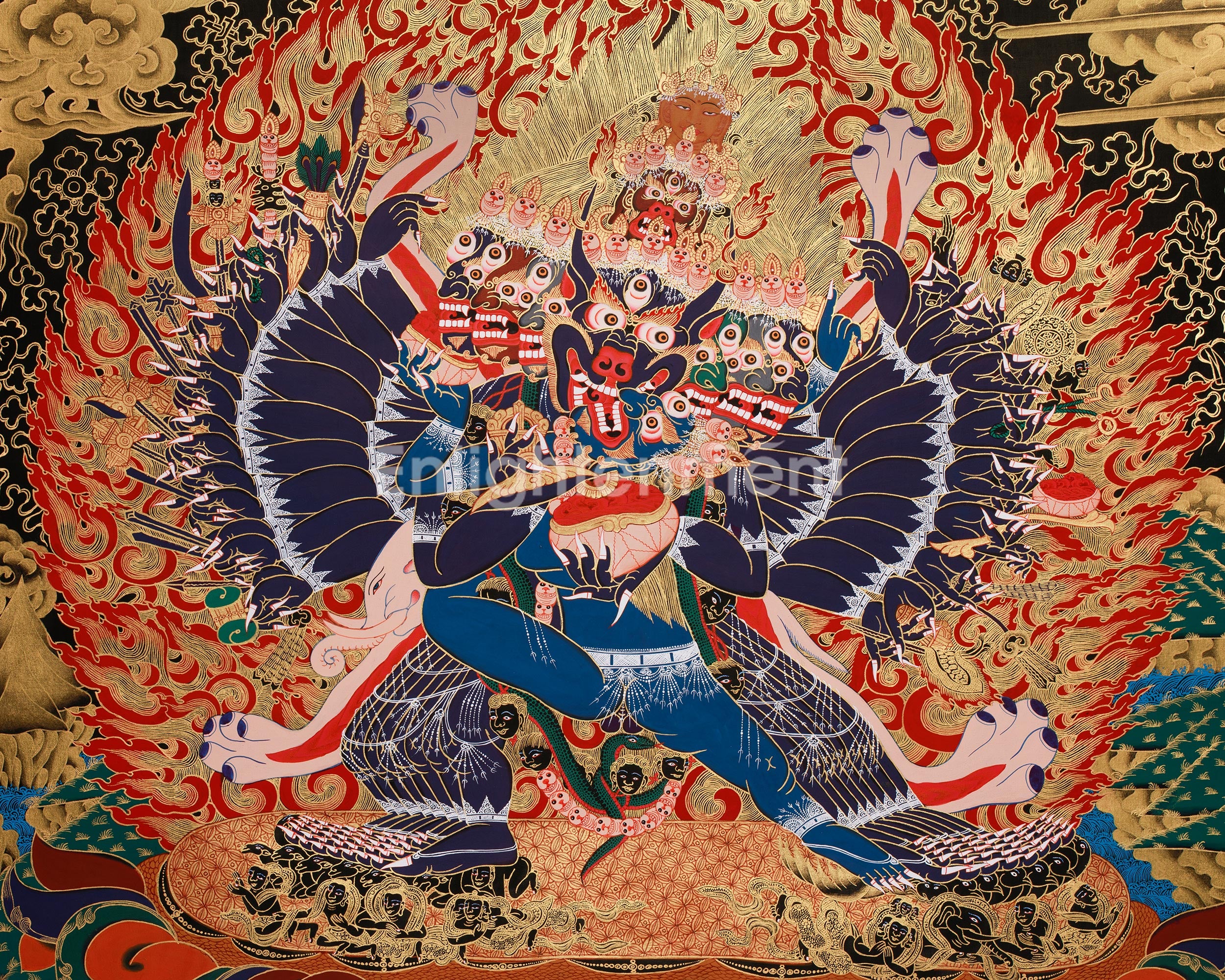 Vajrabhairava Yamantaka Thangka | The Wrathful Conqueror of Death