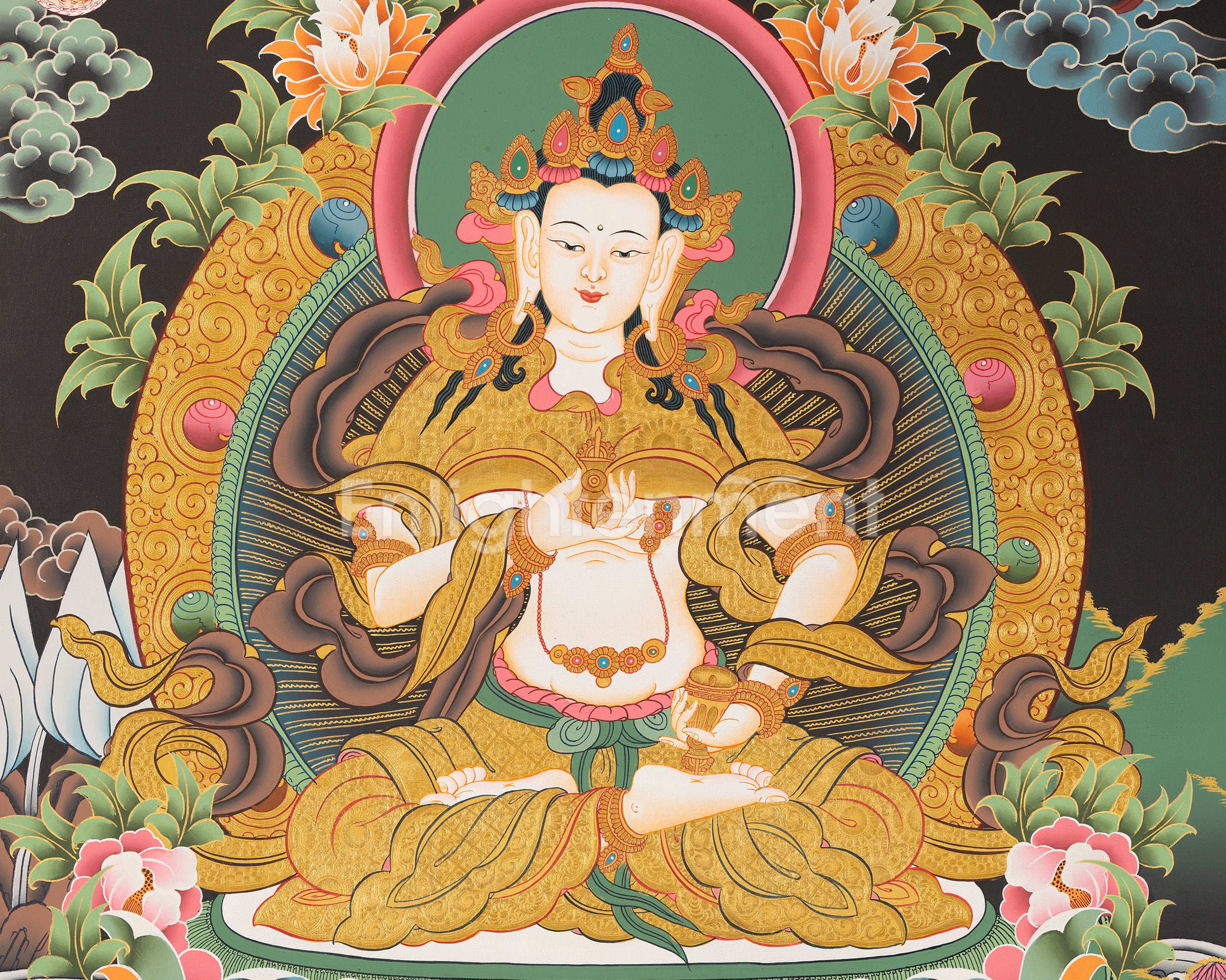 Vajrasattva Dorje Sempa | Handpainted Thangka | Religious Art