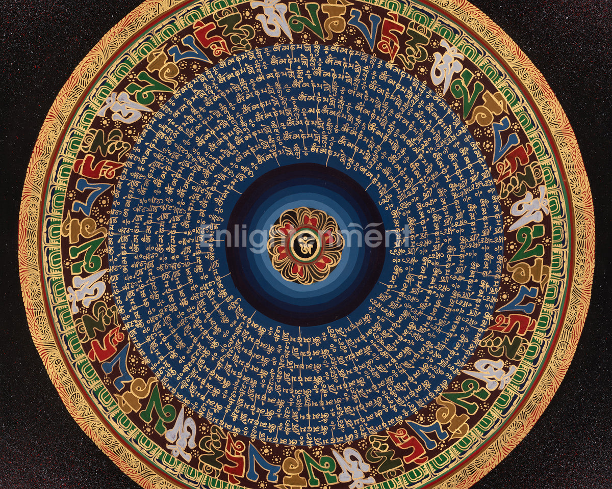 Traditional Mantra Mandala Thangka | Enlightened Universe And The Journey To Inner Peace