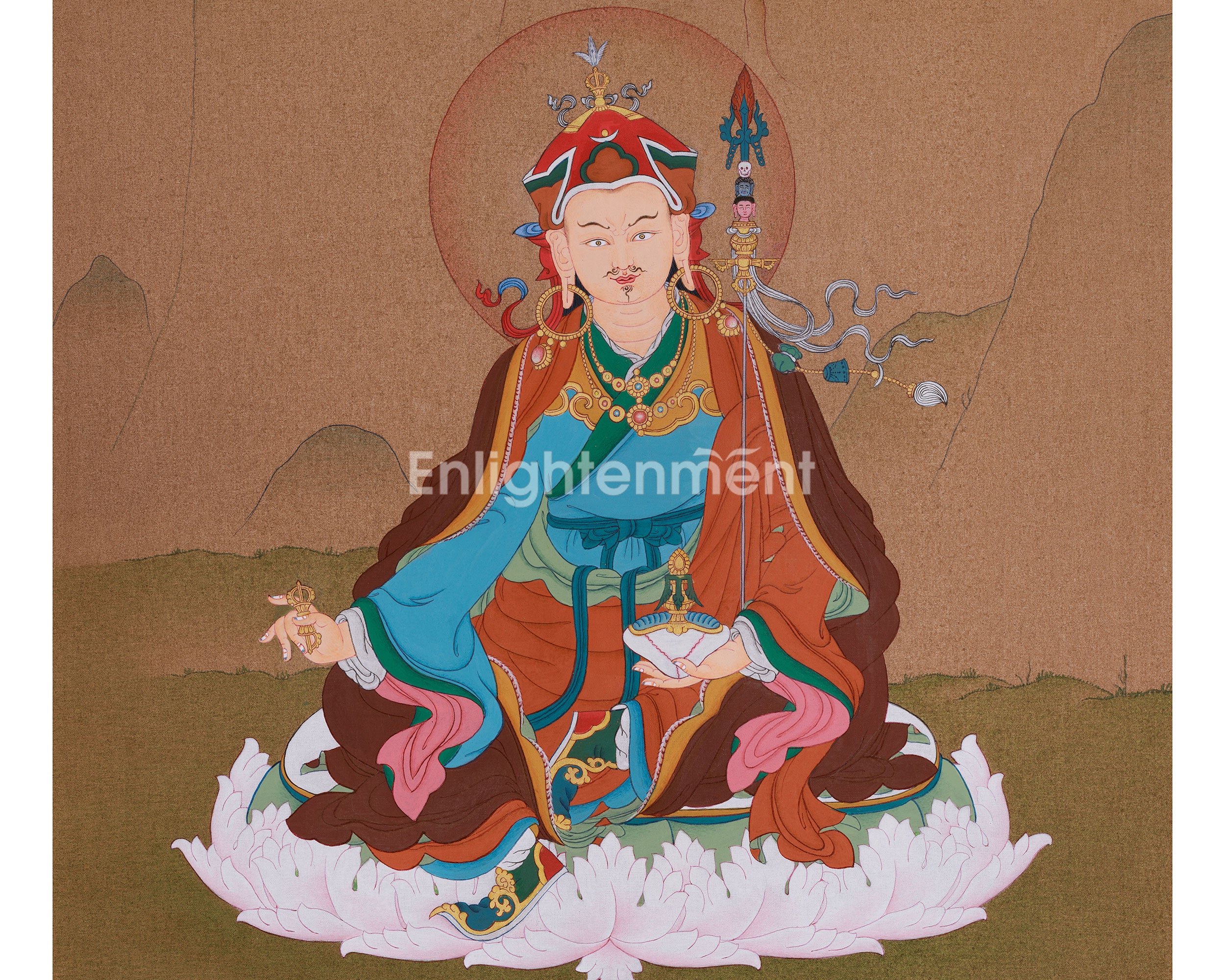 Spiritual Leader, Padmasambhava Artwork | The Lotus-Born Teacher of Tibetan Buddhism