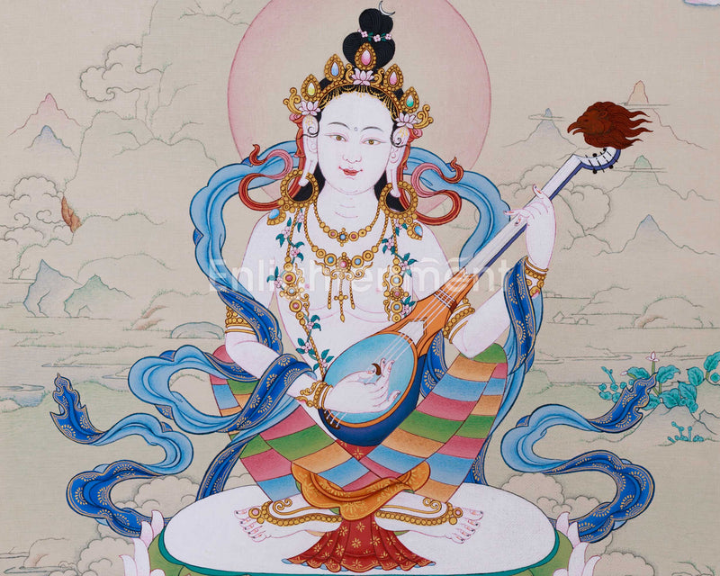Saraswati: Mother Yangchenma Thangka