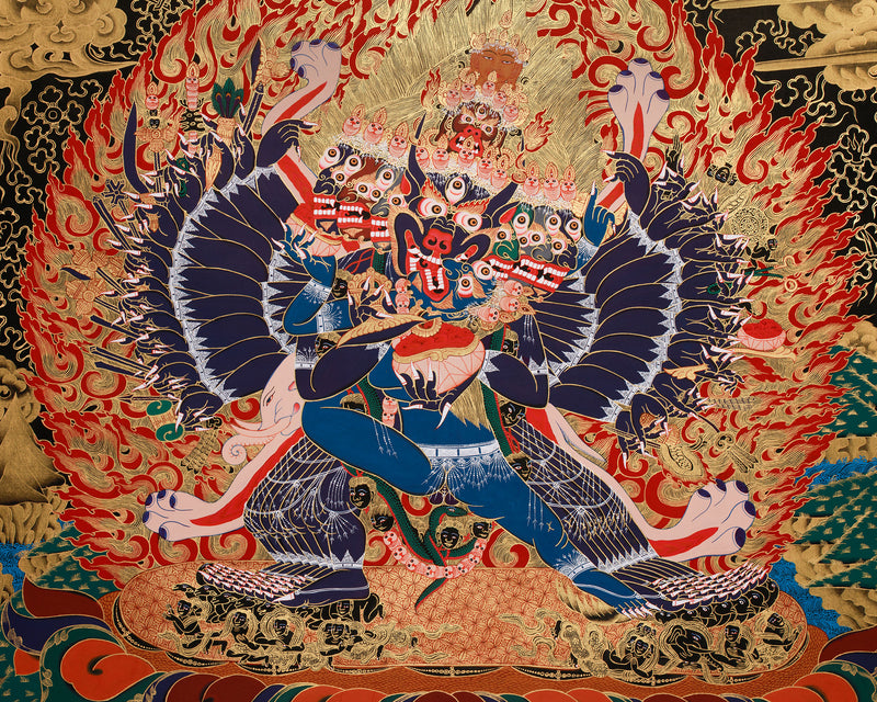 Vajrabhairava Yamantaka Thangka | The Wrathful Conqueror of Death