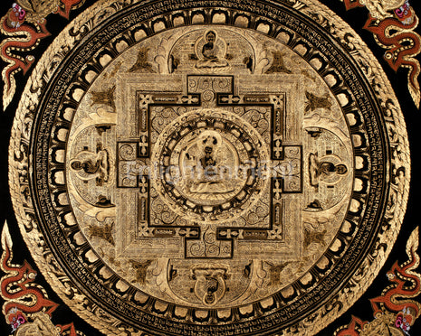 Manjushri Mandala Thangka | Unfolding the Path to Enlightenment