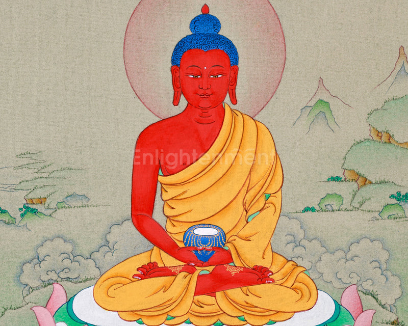 Amitabha Buddha: Mini Thangka