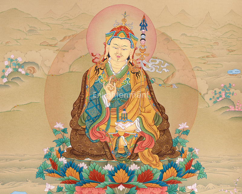 Exclusive Guru Padmasambhava Thangka