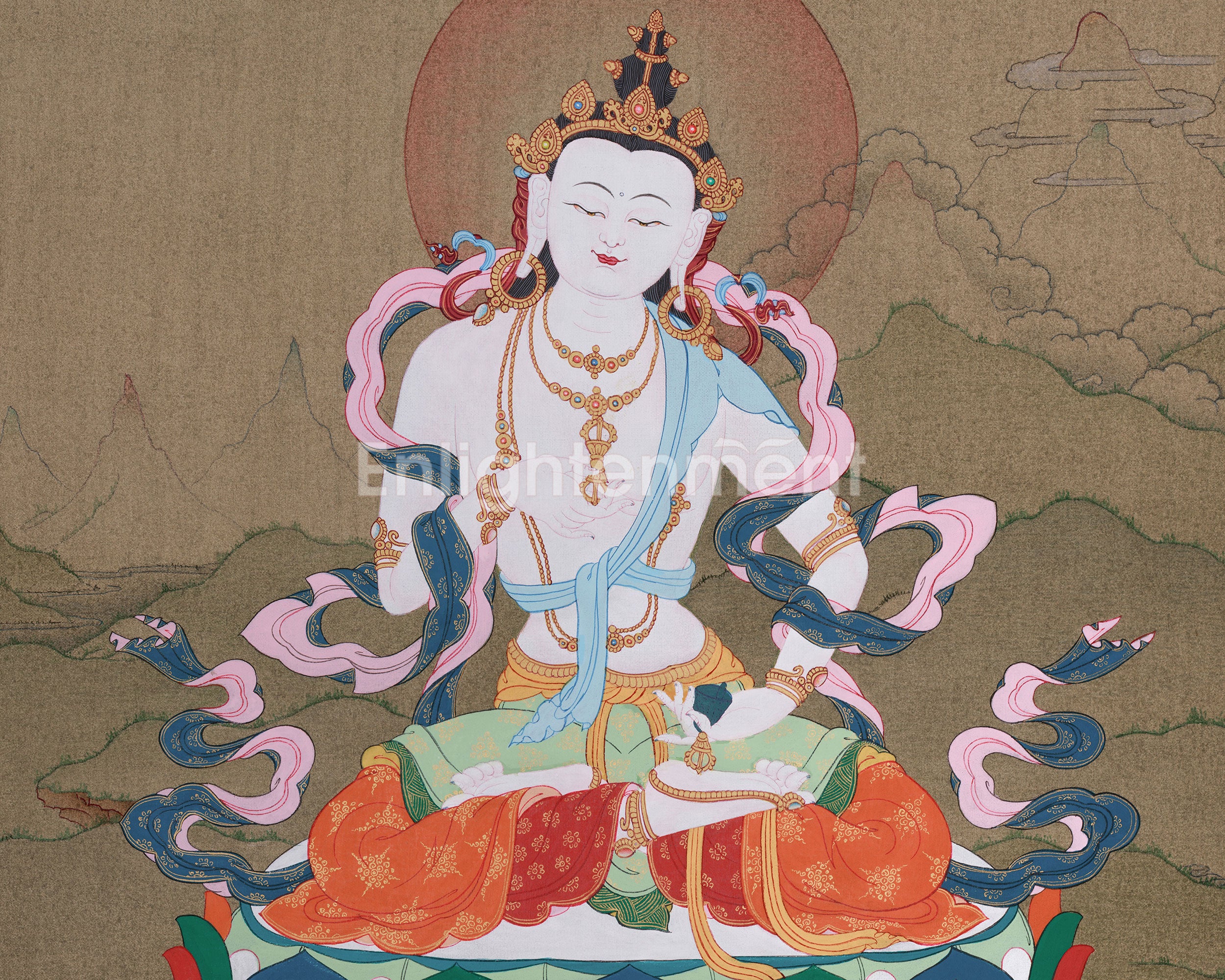 Traditional Bodhisattva Vajrasattva Artwork | Buddha of Purification