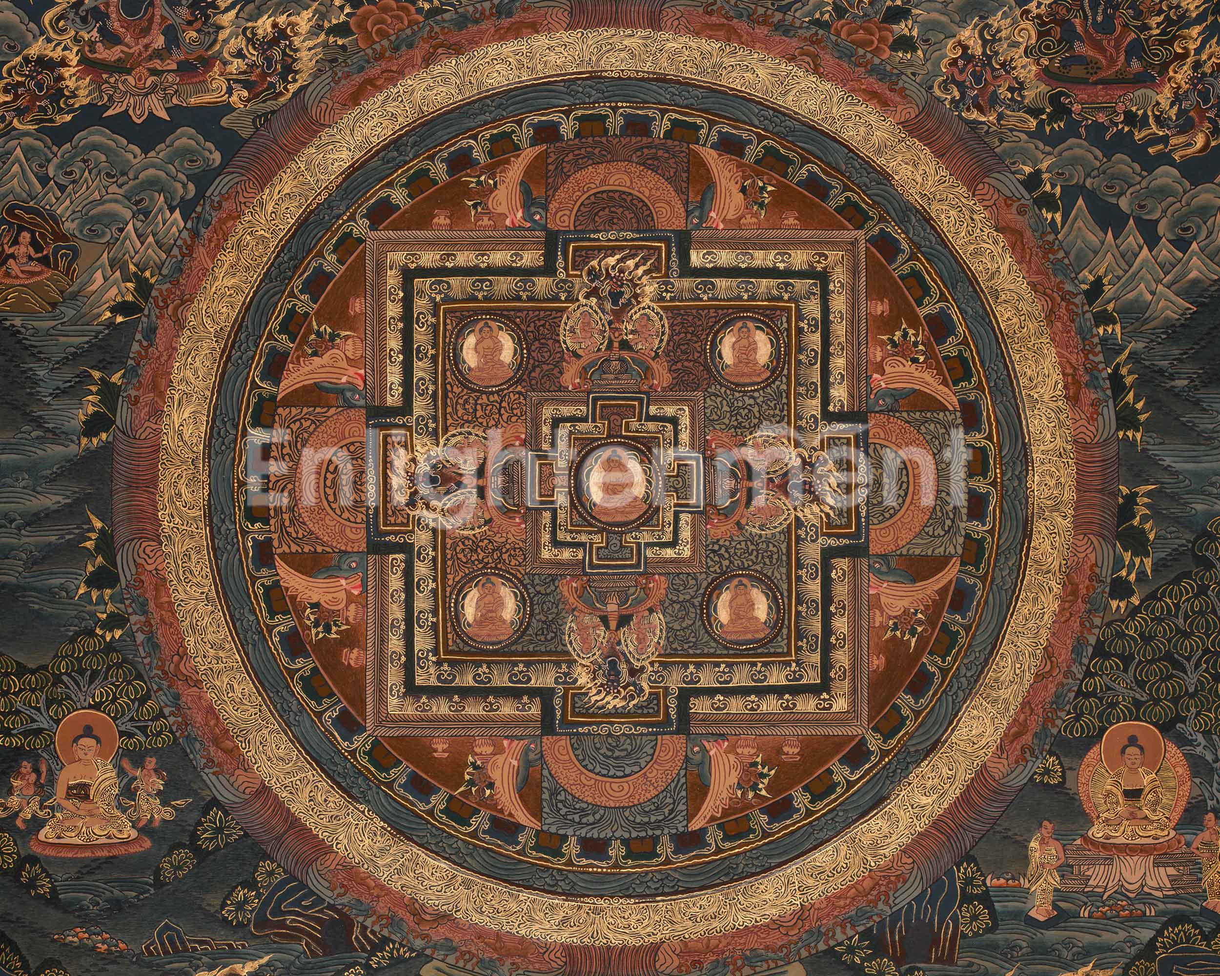 Sacred Buddha Mandala Artwork | Symbol of Enlightenment & Cosmic Balance