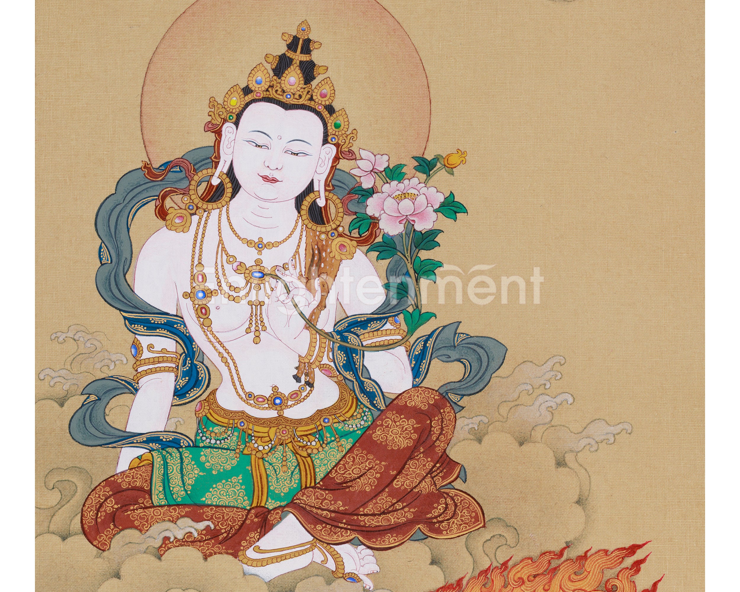 Chenrezig With Manjushri & Vajrapani | A Triad of Enlightened Energy
