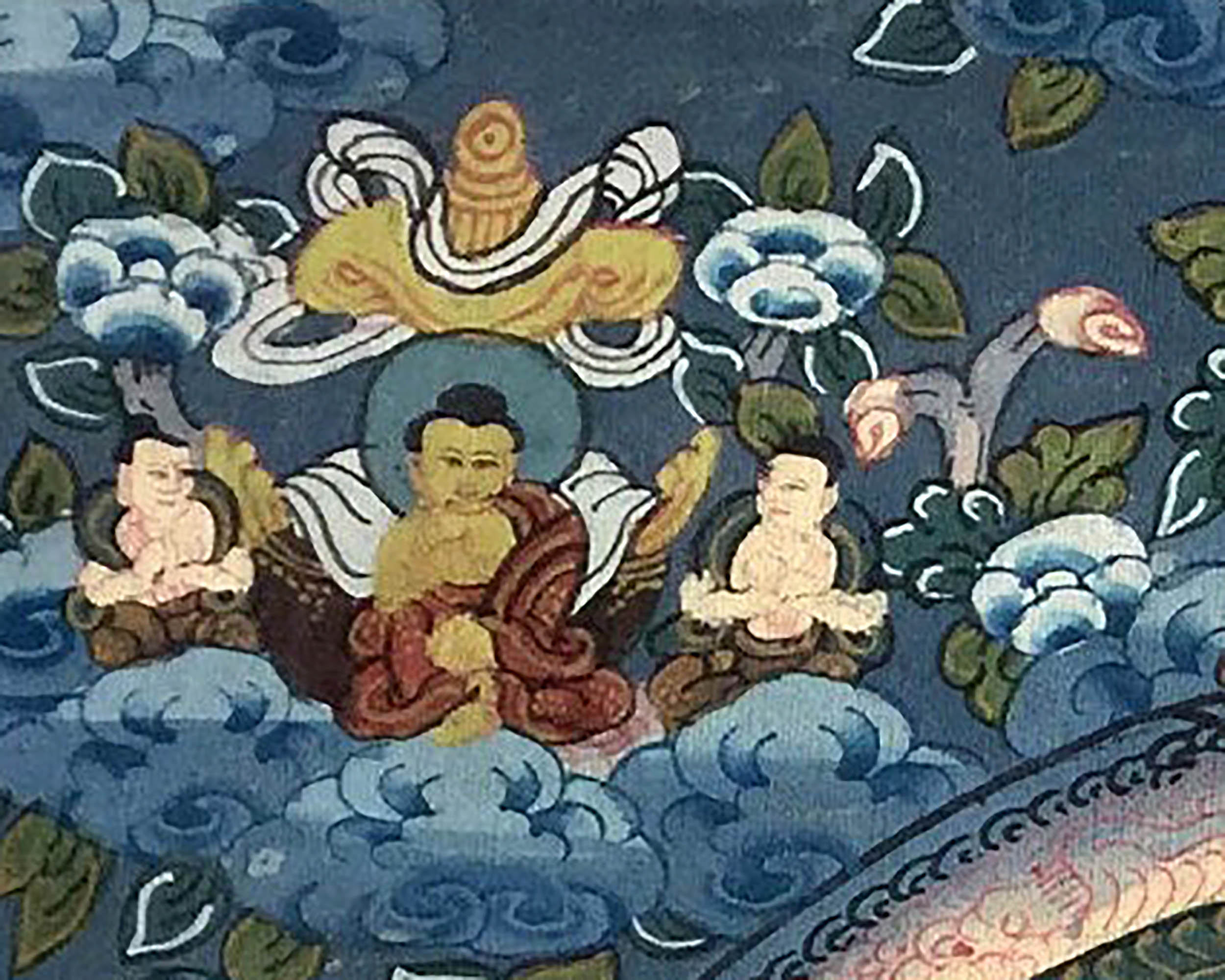 Original Hand painted Buddha Mandala Thangka | Yoga and Meditation Decor