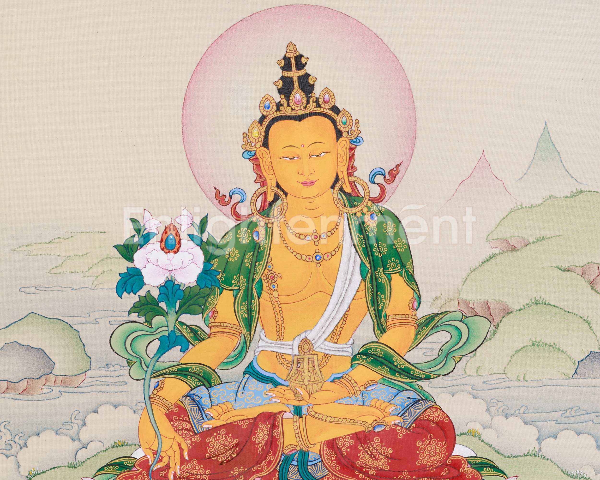 Kshitigarbha Artwork | The Bodhisattva of Compassion and Protector of Souls