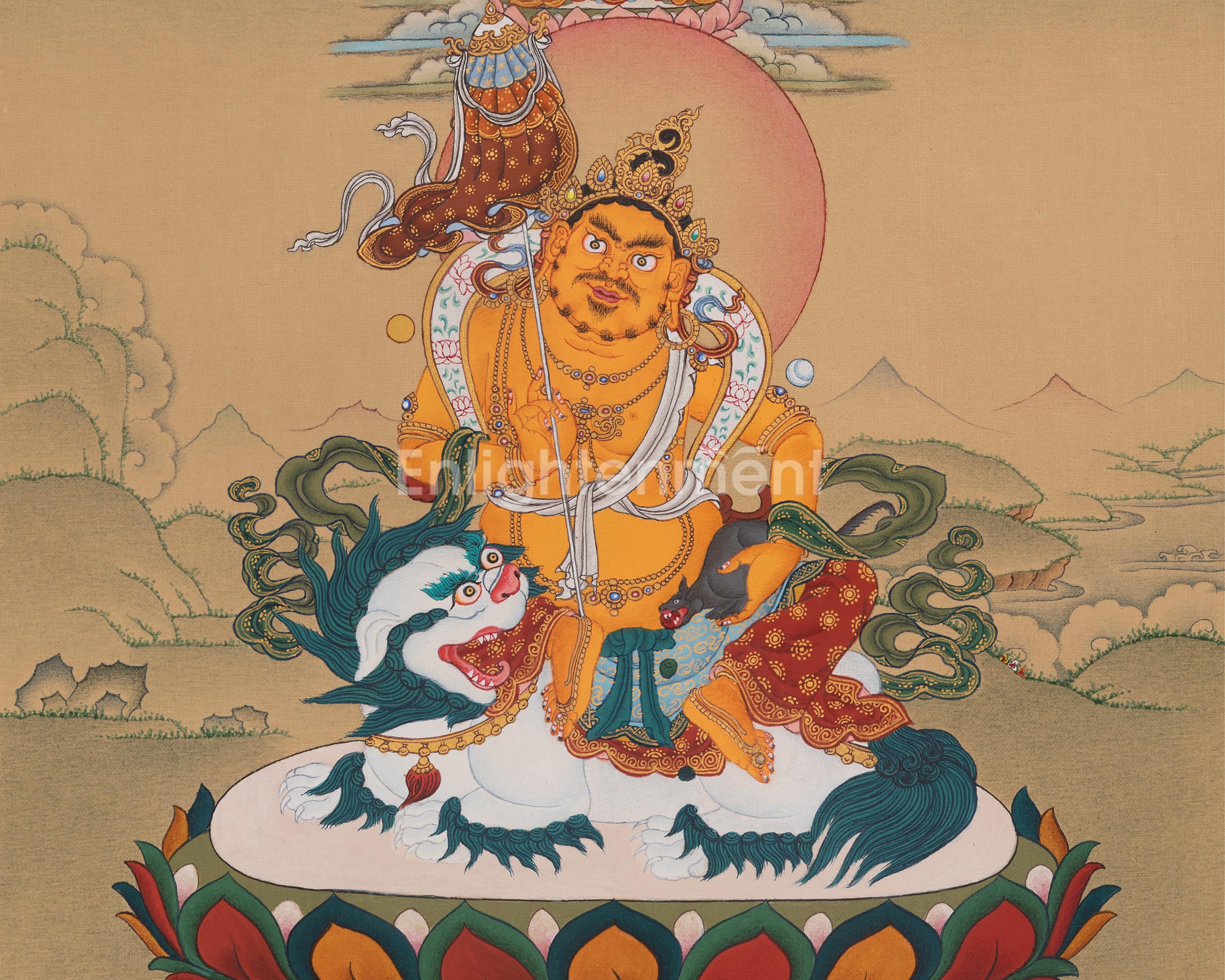 Vaishravana Thangka | Guardian King and Protector Deity In Buddhism | Namtoshe Art