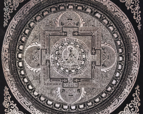 White Tara Mandala | Thangka for Healing, Longevity & Protection