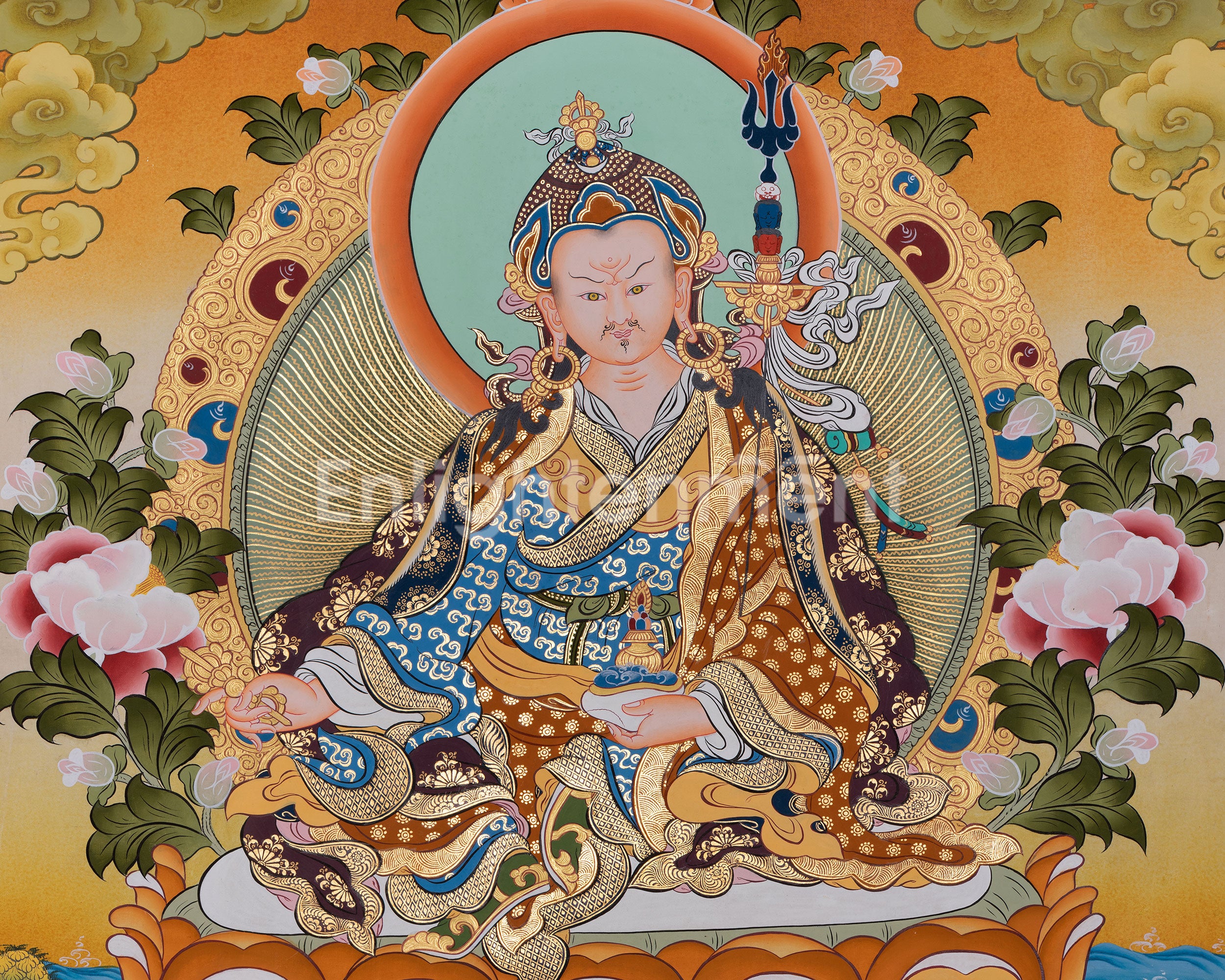 Padmasambhava, Guru Rinpoche | Original Hand Painted Art | Wall Decors