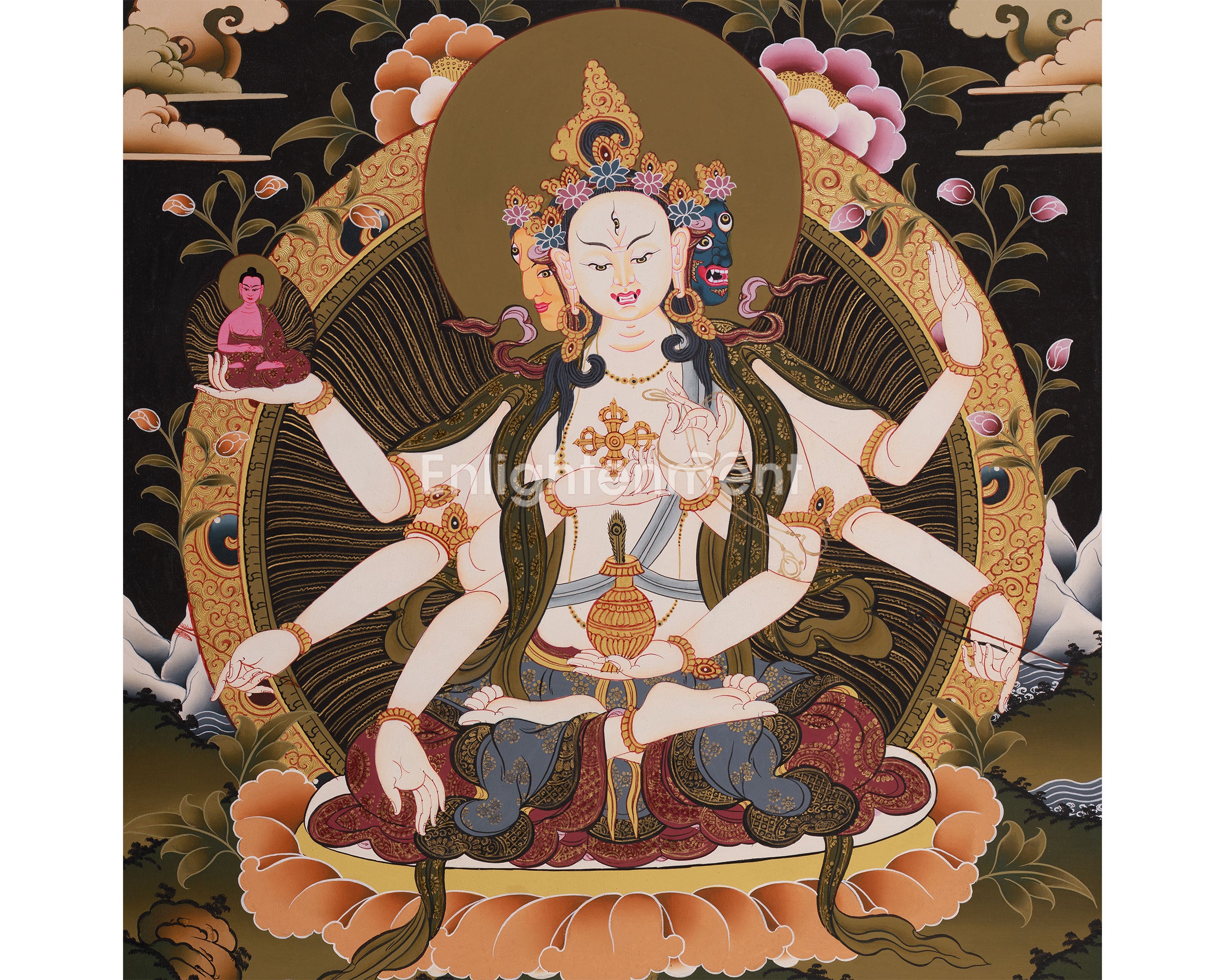 Namgyalma, The Long-Life Goddess Thangka | Ushnisha Vijaya Art