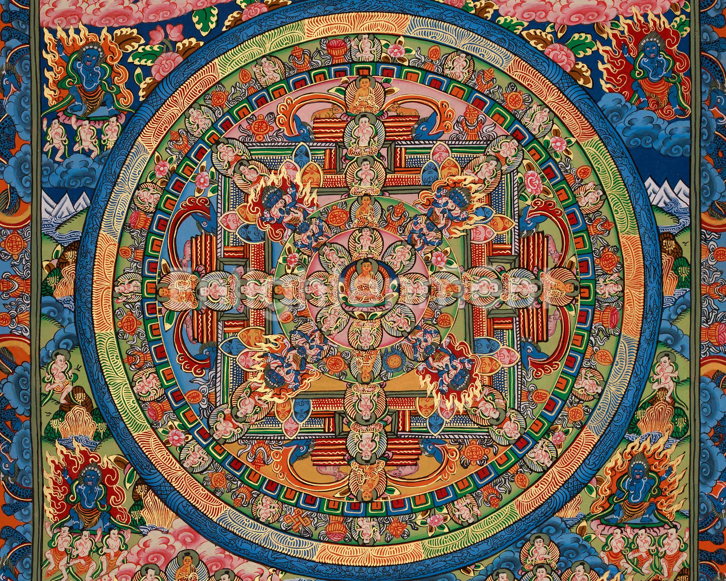 Spiritual Mandala Artwork | Mindfulness Meditation Art | Home Decor