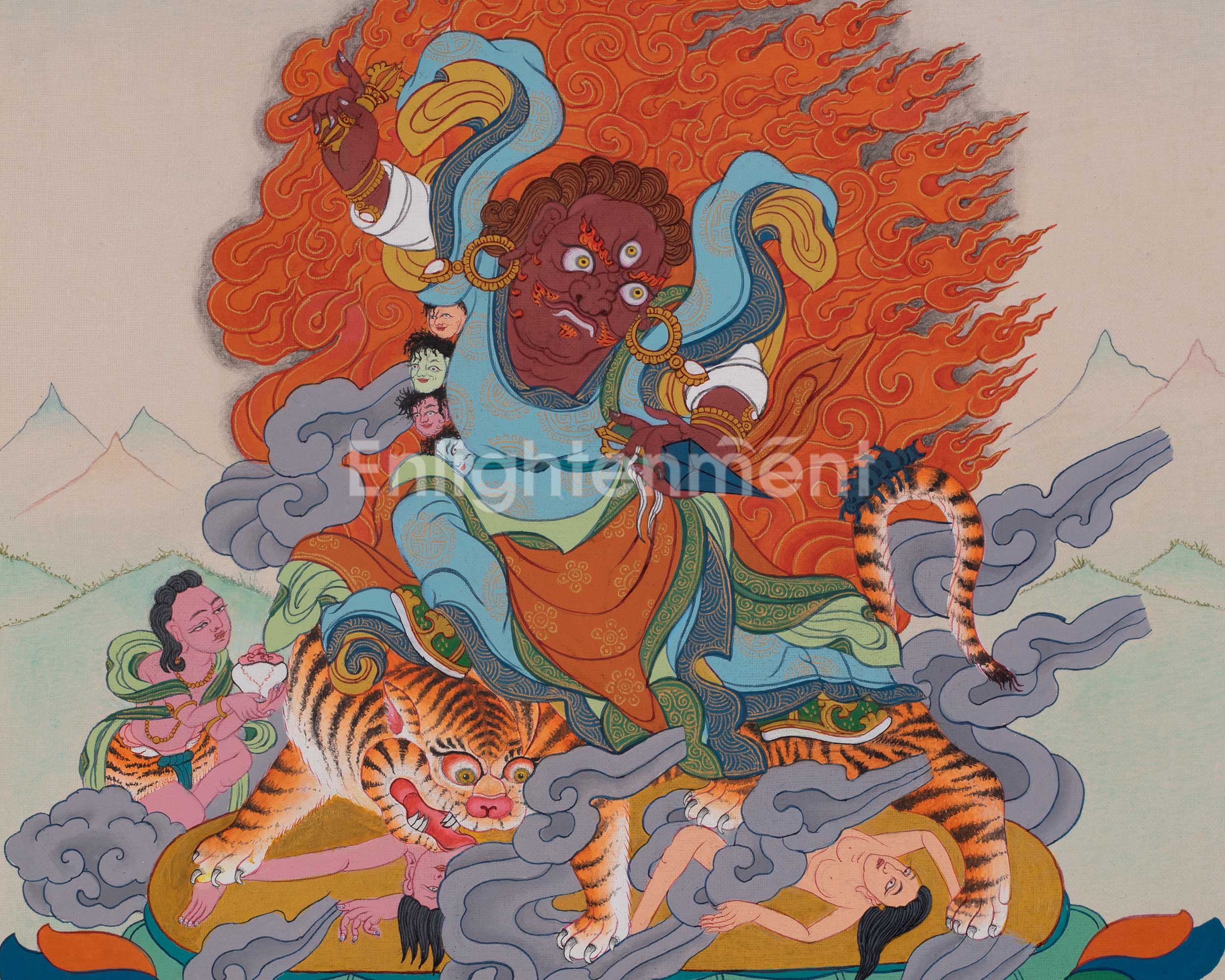 Dorje Drollo Sacred Art | Wrathful Emanation of Guru Rinpoche | Home Decor