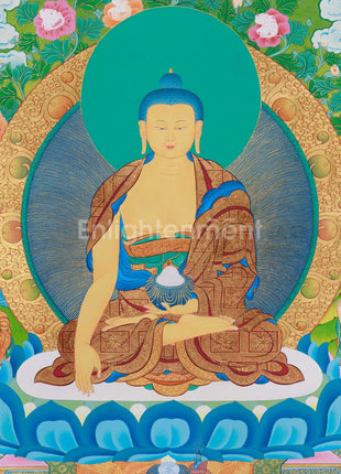 Gautam Buddh Thangka | Traditional Tibetan Buddhist Painting