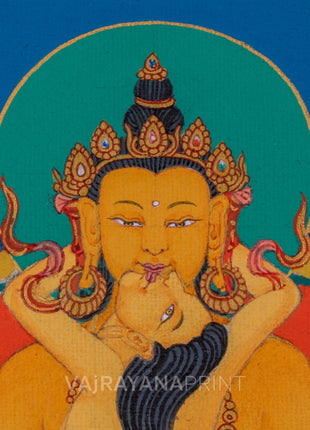 Infinite Abundance with Ratna Sambhava Buddha Print |  A Spiritual Masterpiece|  Enhance Your Spiritual Journey