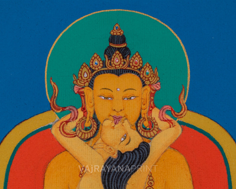 Infinite Abundance with Ratna Sambhava Buddha Print |  A Spiritual Masterpiece|  Enhance Your Spiritual Journey