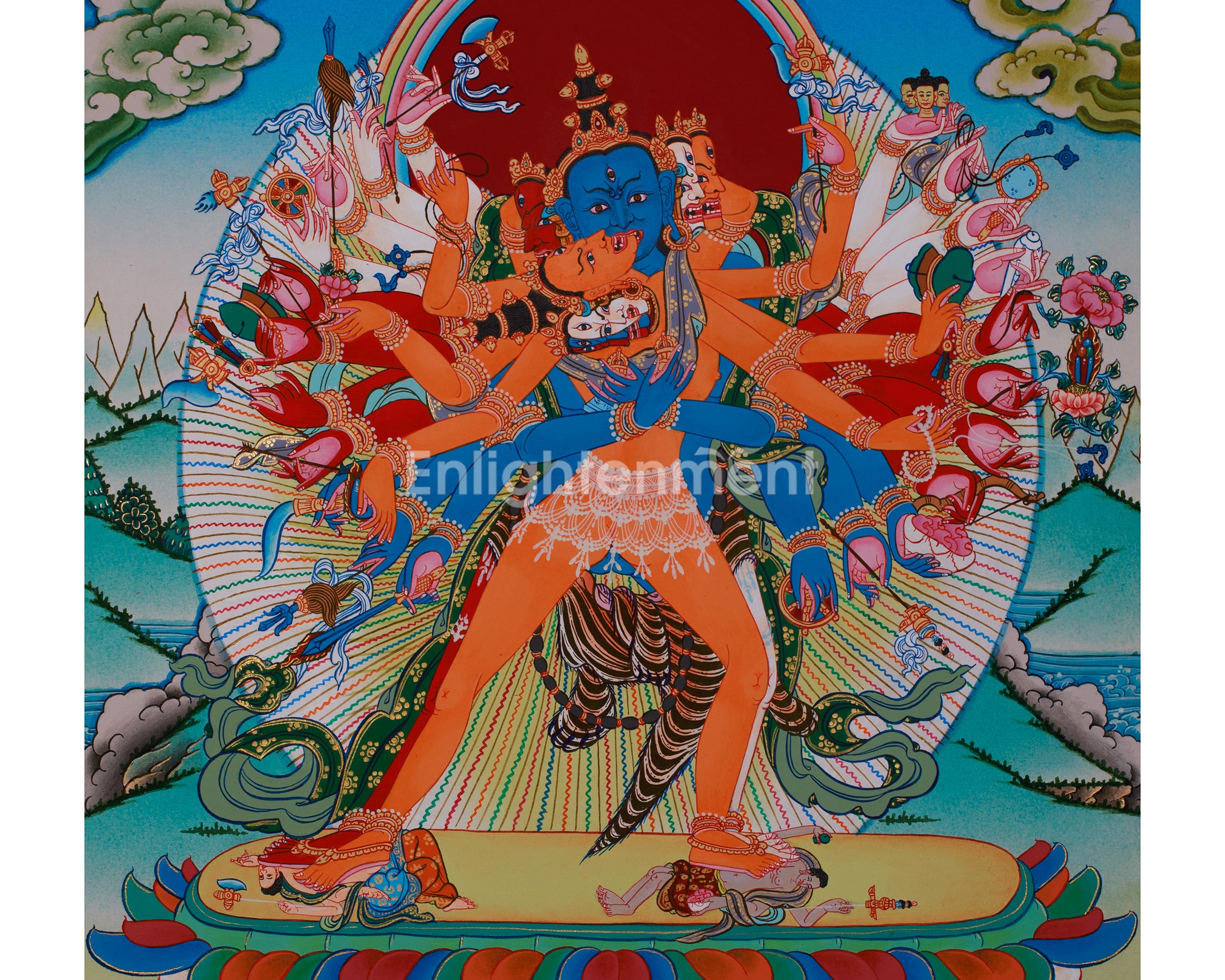 Chakrasambhara Thangka | Wisdom and Enlightenment Painting