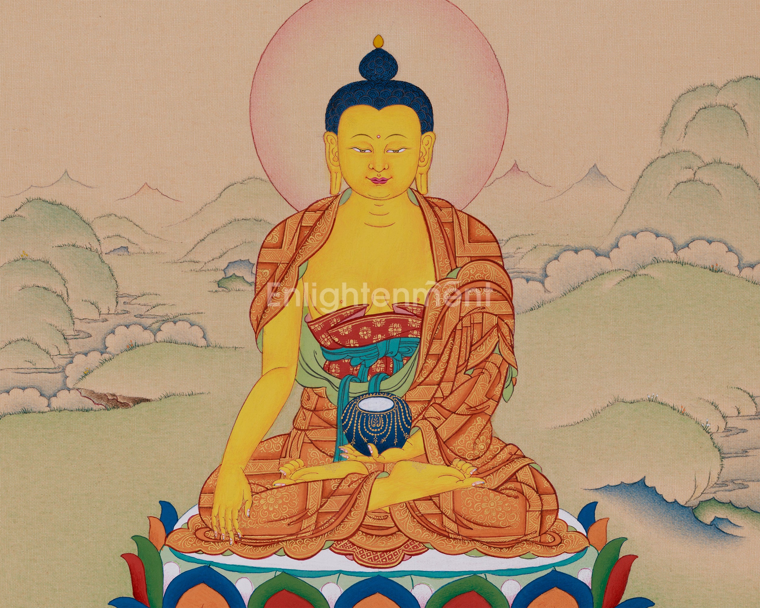 Buddha Shakyamuni, Founder of Buddhism | Traditional Karma Gadri Artistry