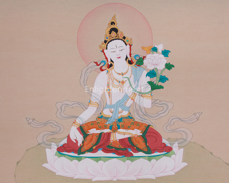 Goddess Sita Tara Thangka | Symbol of Wisdom, Power, and Compassion