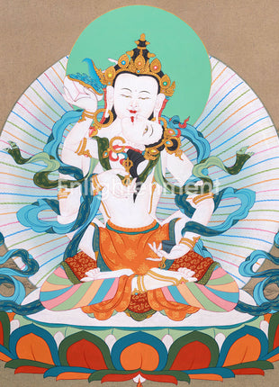 Yabyum Vajrasattva Thangka for Practice