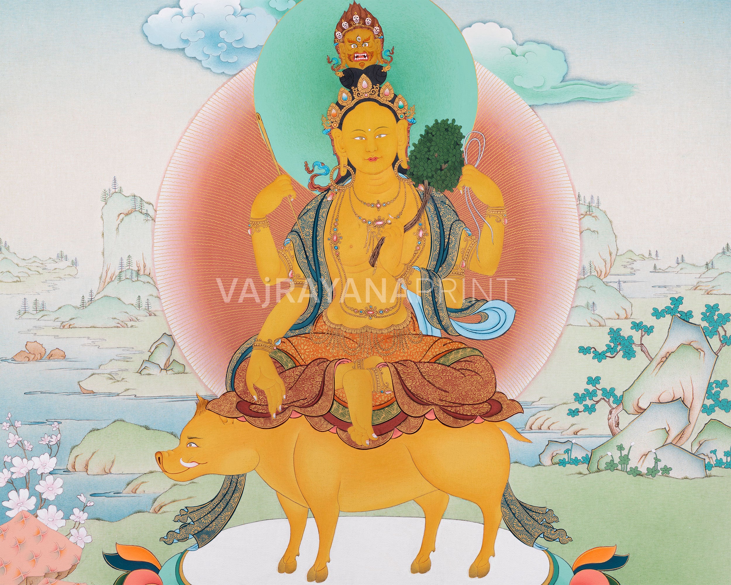 Marichi Devi Print | Radiant Goddess of Dawn | Canvas Wall Decor