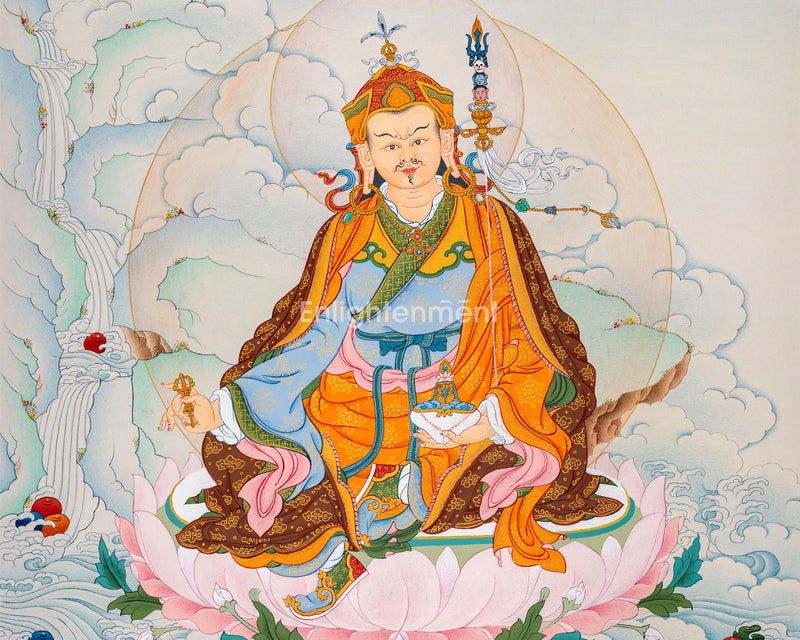 Surreal Lotus master Guru Padmasambhava Thangka