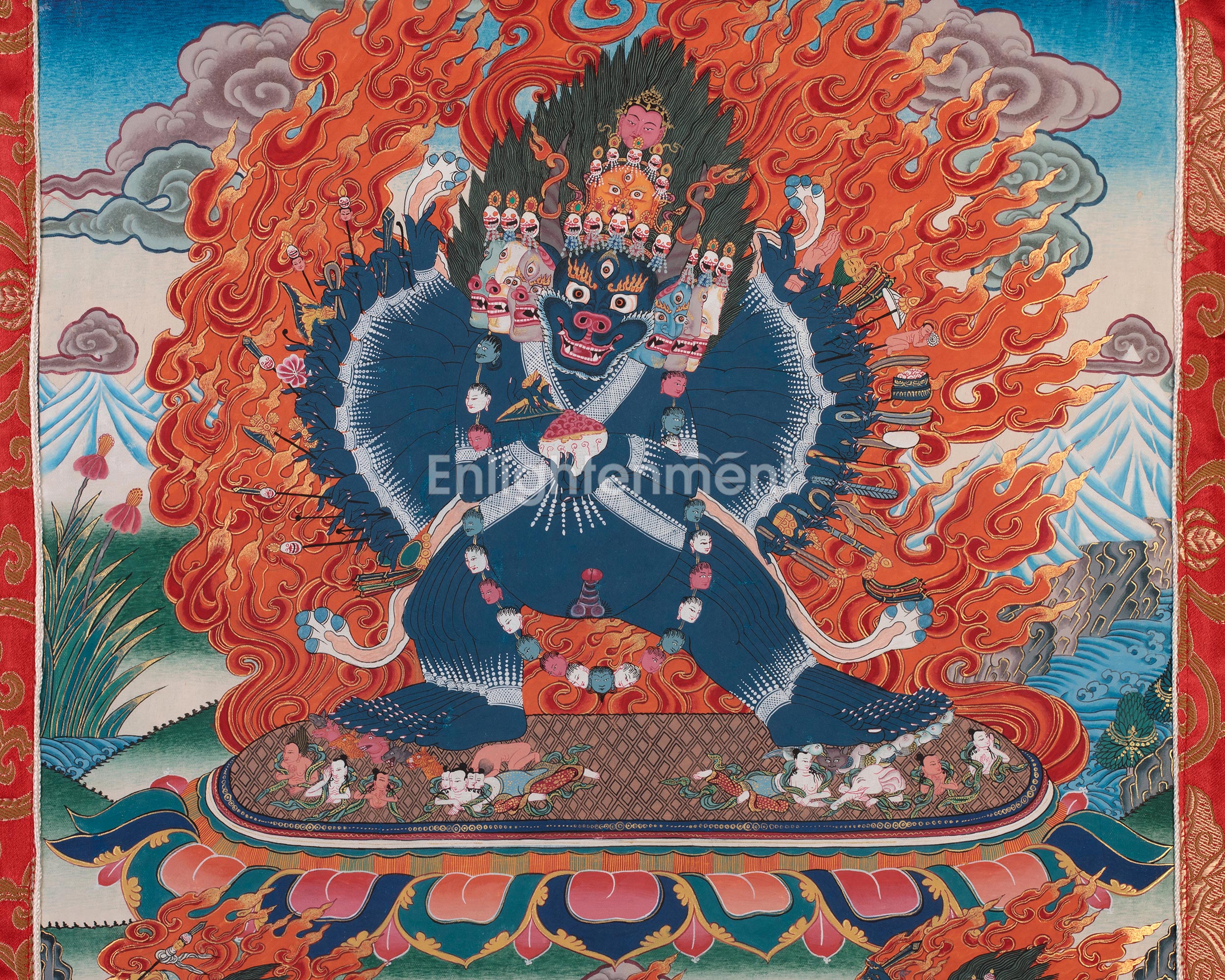 Heruka Yamantaka Thangka | The Wrathful Conqueror of Death