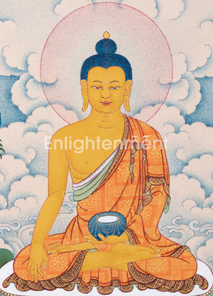 Siddhartha Gautama Art | Hand-Painted Shakyamuni Buddha Thangka | Buddhist Wall Decors