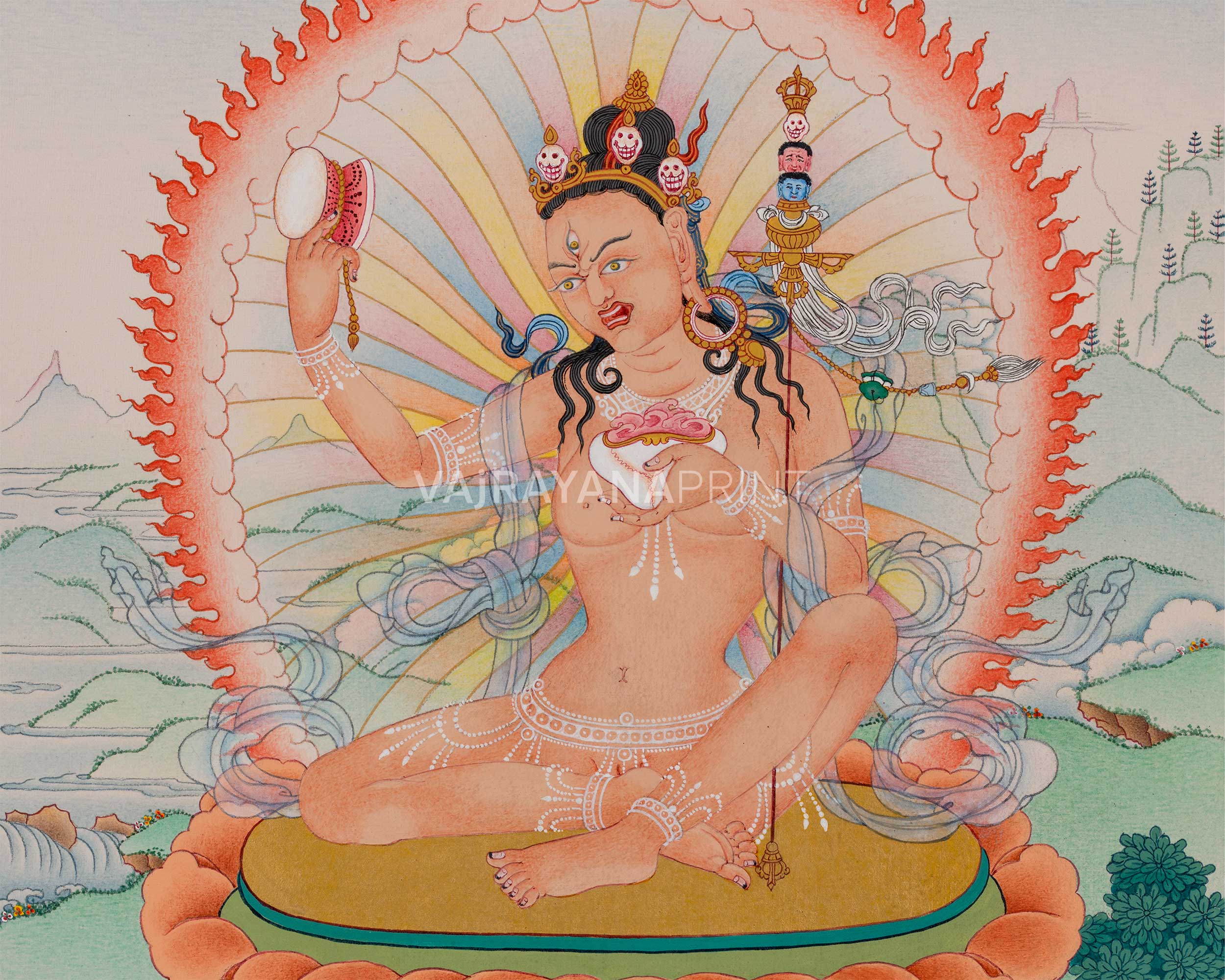 Dakini Thangka Set: Niguma and Sukhasiddhi