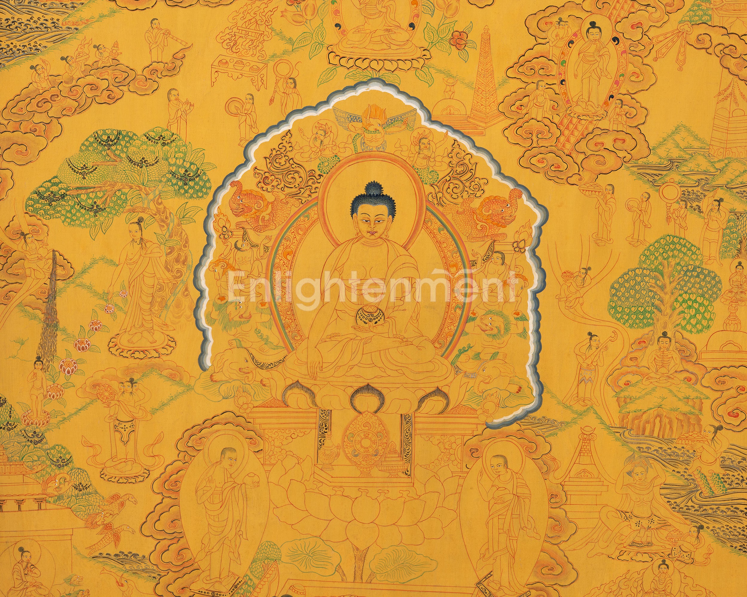 Shakyamuni Buddha Life Story | Tibetan Artwork