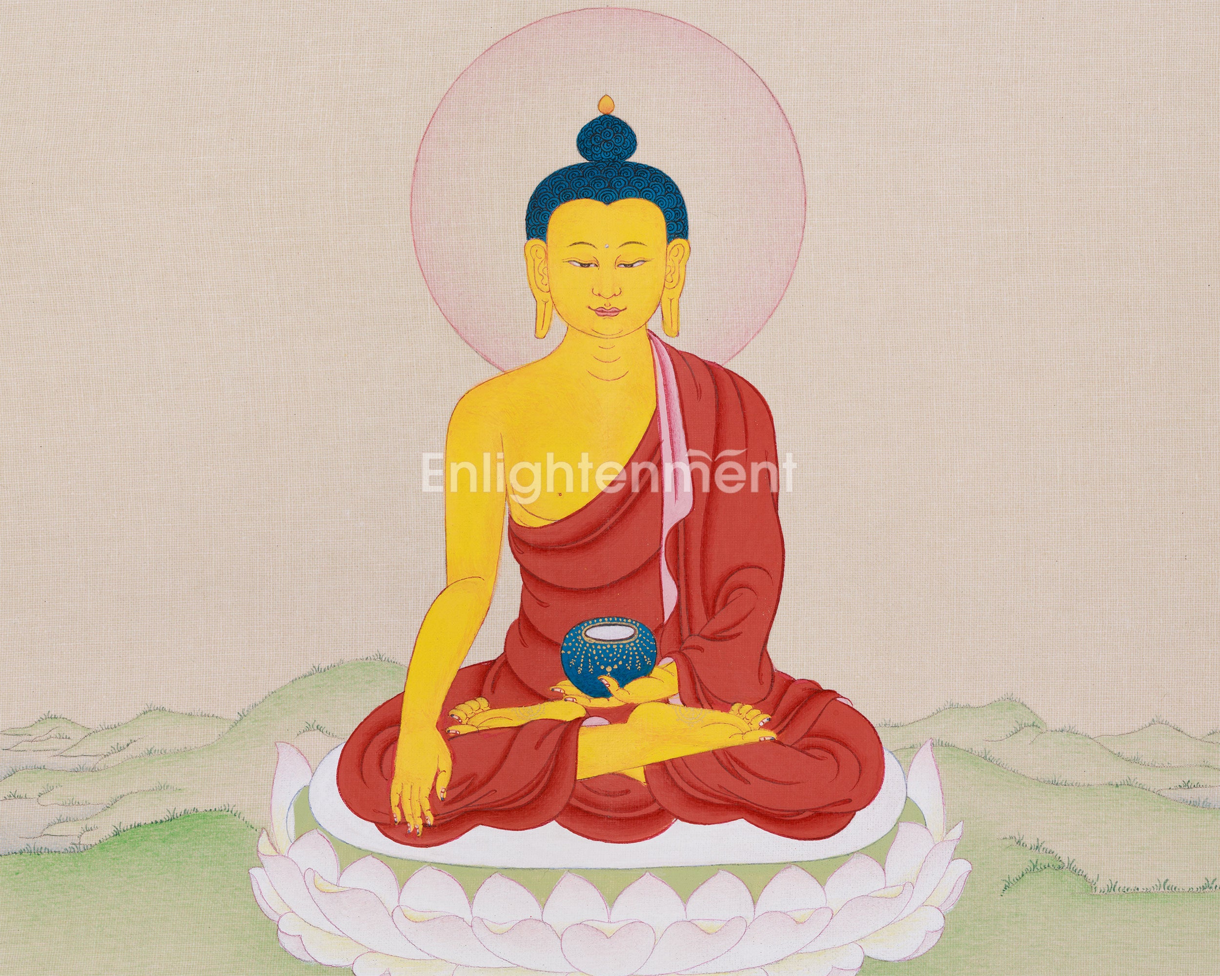 Tibetan Thangka of Shakyamuni Buddha | Enlightened One Who Taught the Path to Liberation