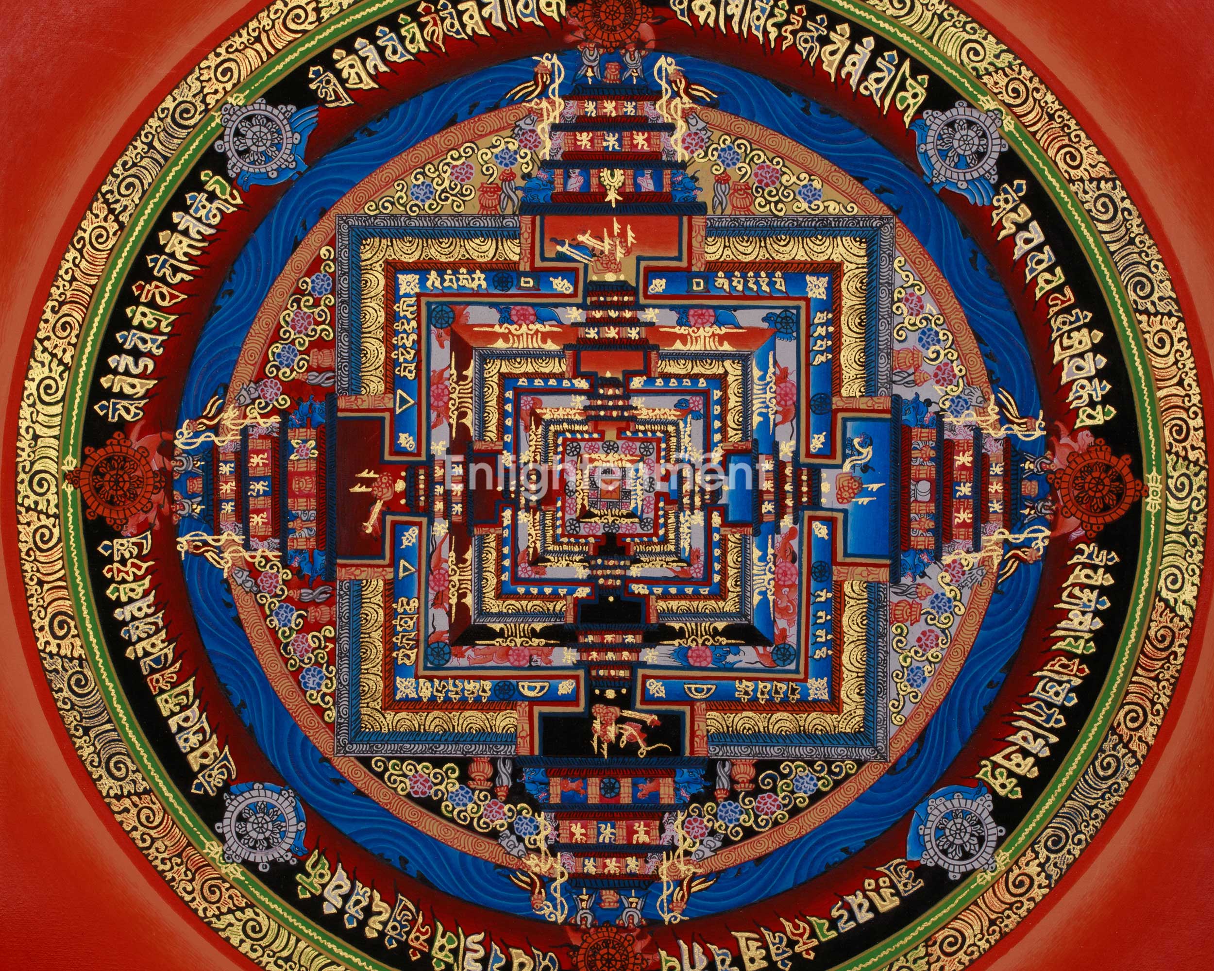 The Kalachakra Mandala Thangka | Tibetan Artwork of the Wheel of Time
