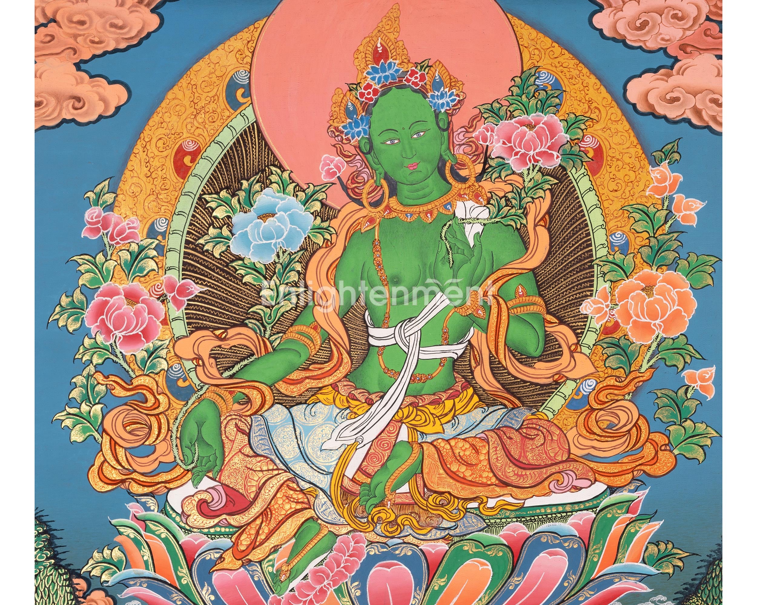 Thangka of Medicine Buddha | Bhaisajyaguru Painting
