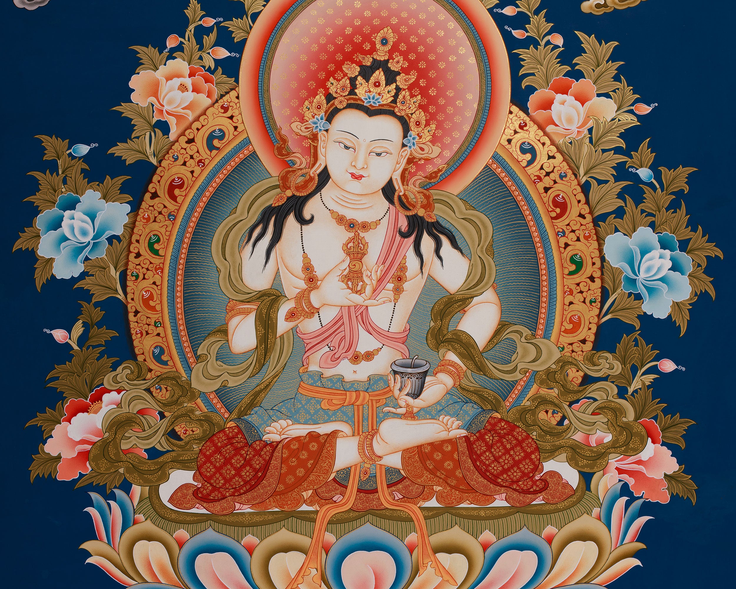 Vajrasattva Buddha, The Vajra Holder | The Supreme Deity of Purification in Tibetan Art