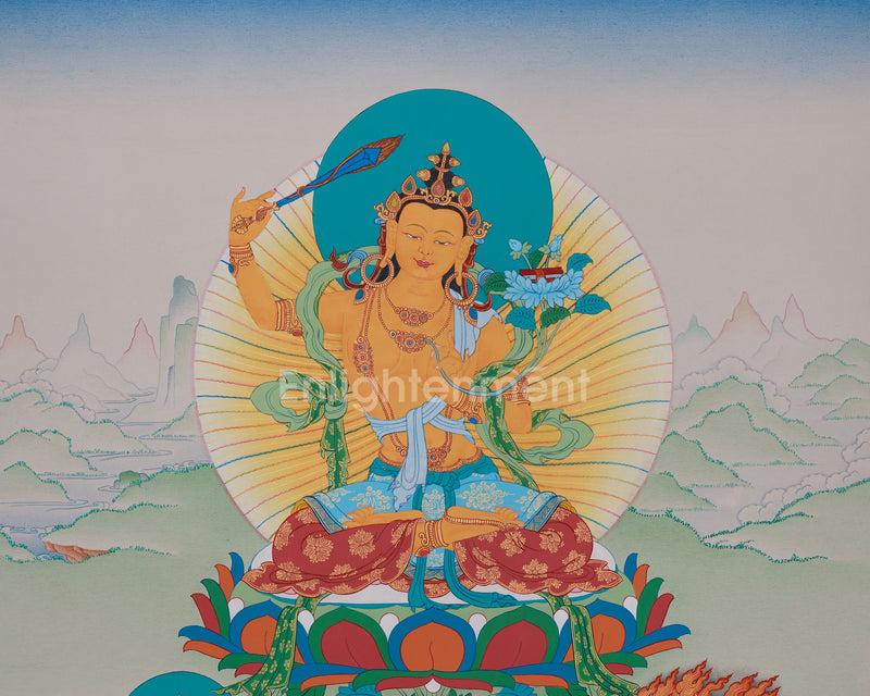 The Great Three Bodhisattvas | Manjushri, Avalokiteshvara & Vajrapani