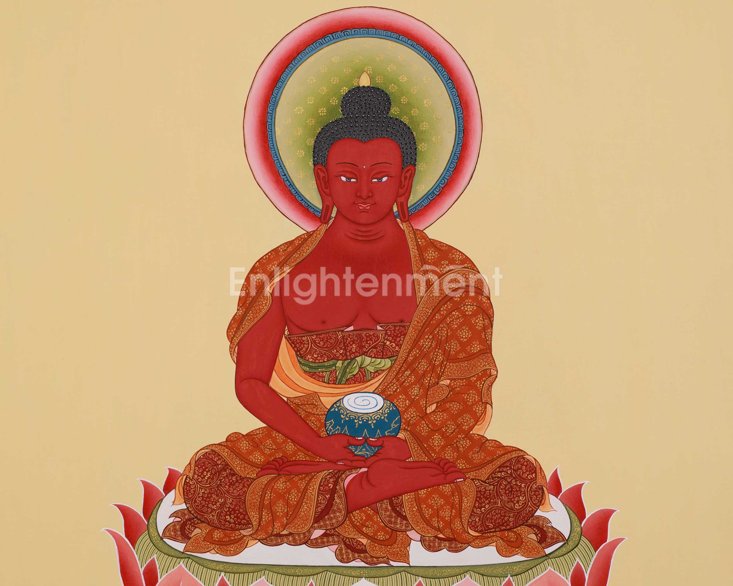 Pure Land Amitabha Buddha Thangka | A Sacred Path to Enlightenment