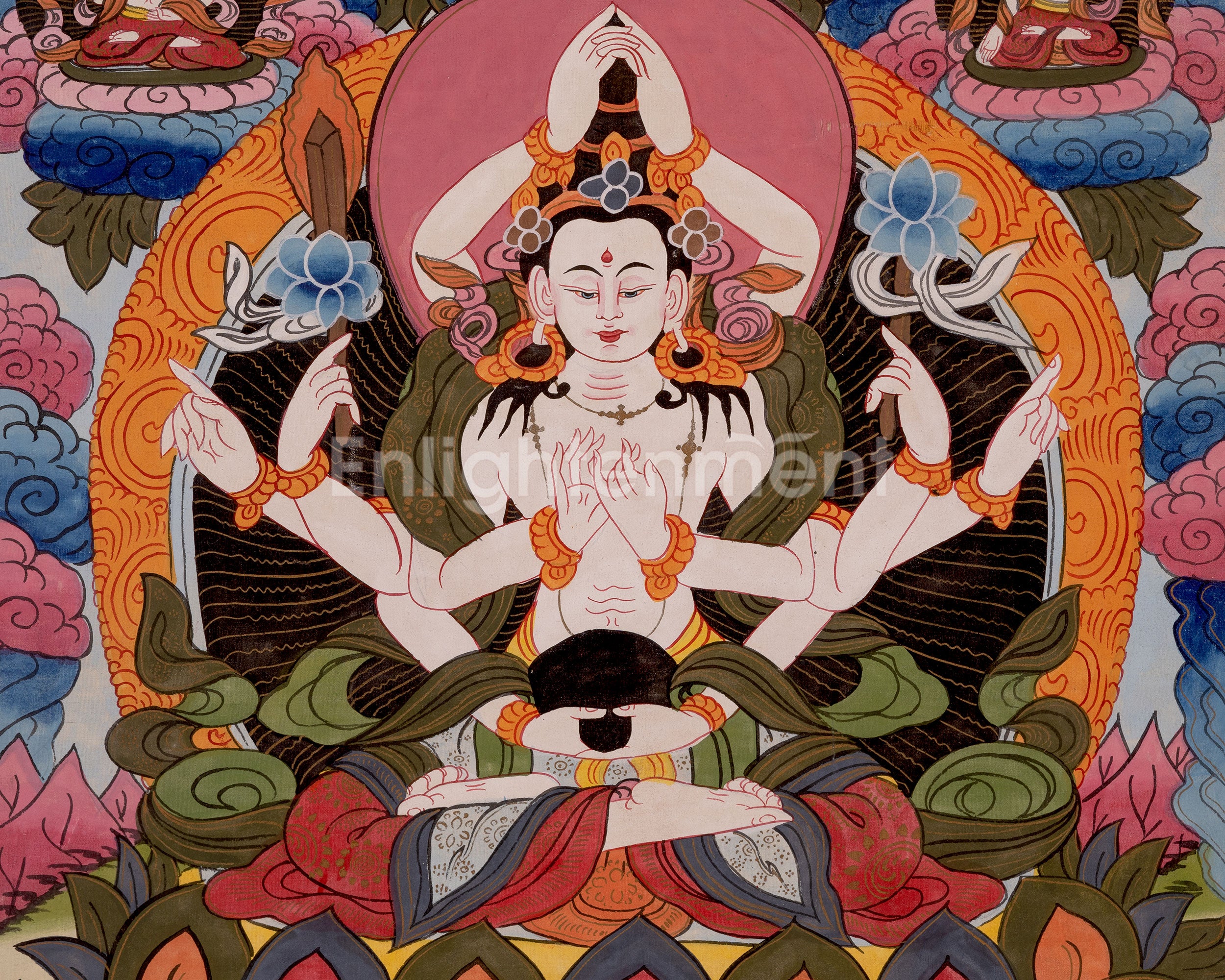 Vintage Namasangiti Thangka | Bodhisattva of Wisdom and Compassion