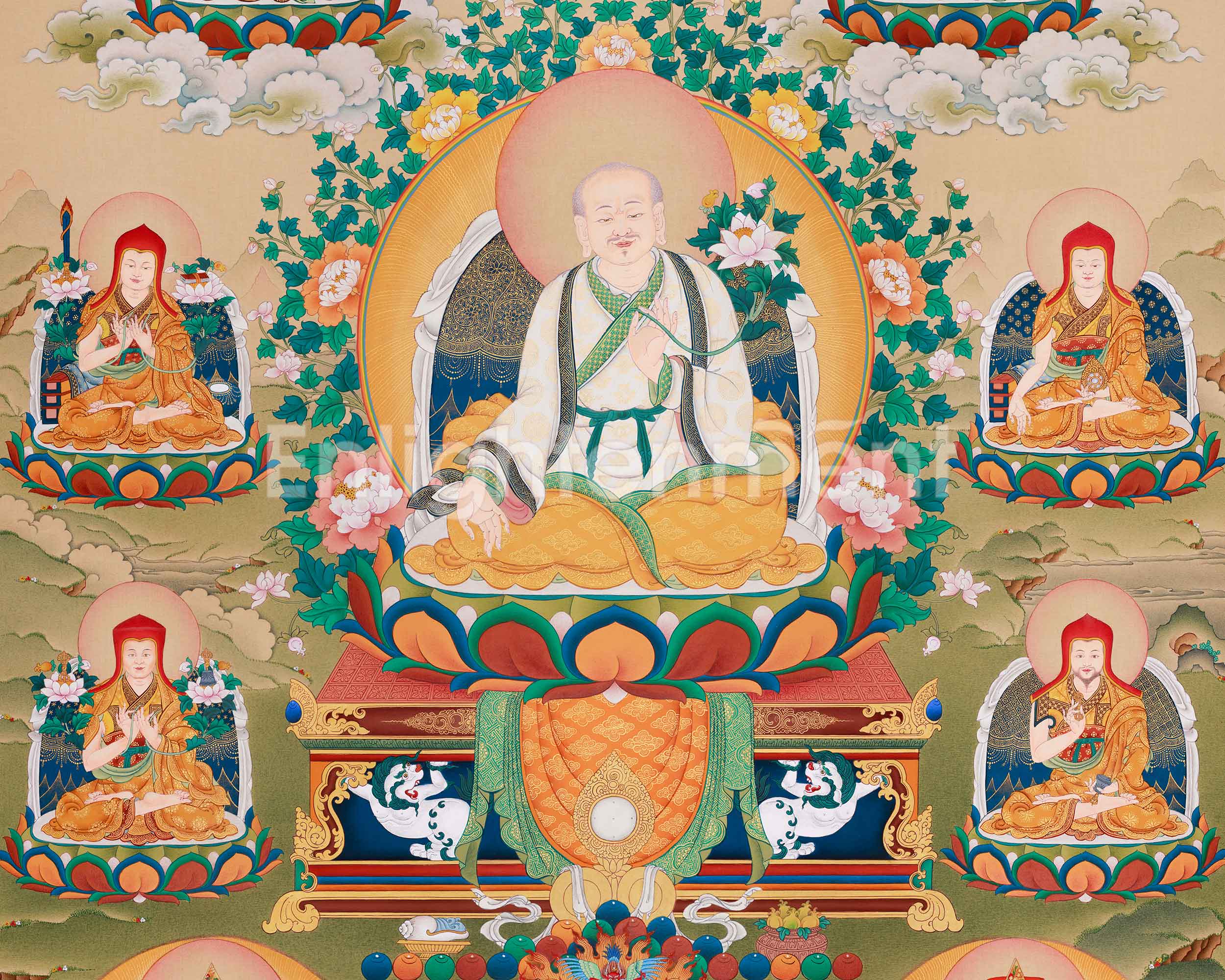 Sakya Master Thangka | Premium Artwork Preserving Lineage, Teachings, and Sacred Blessings