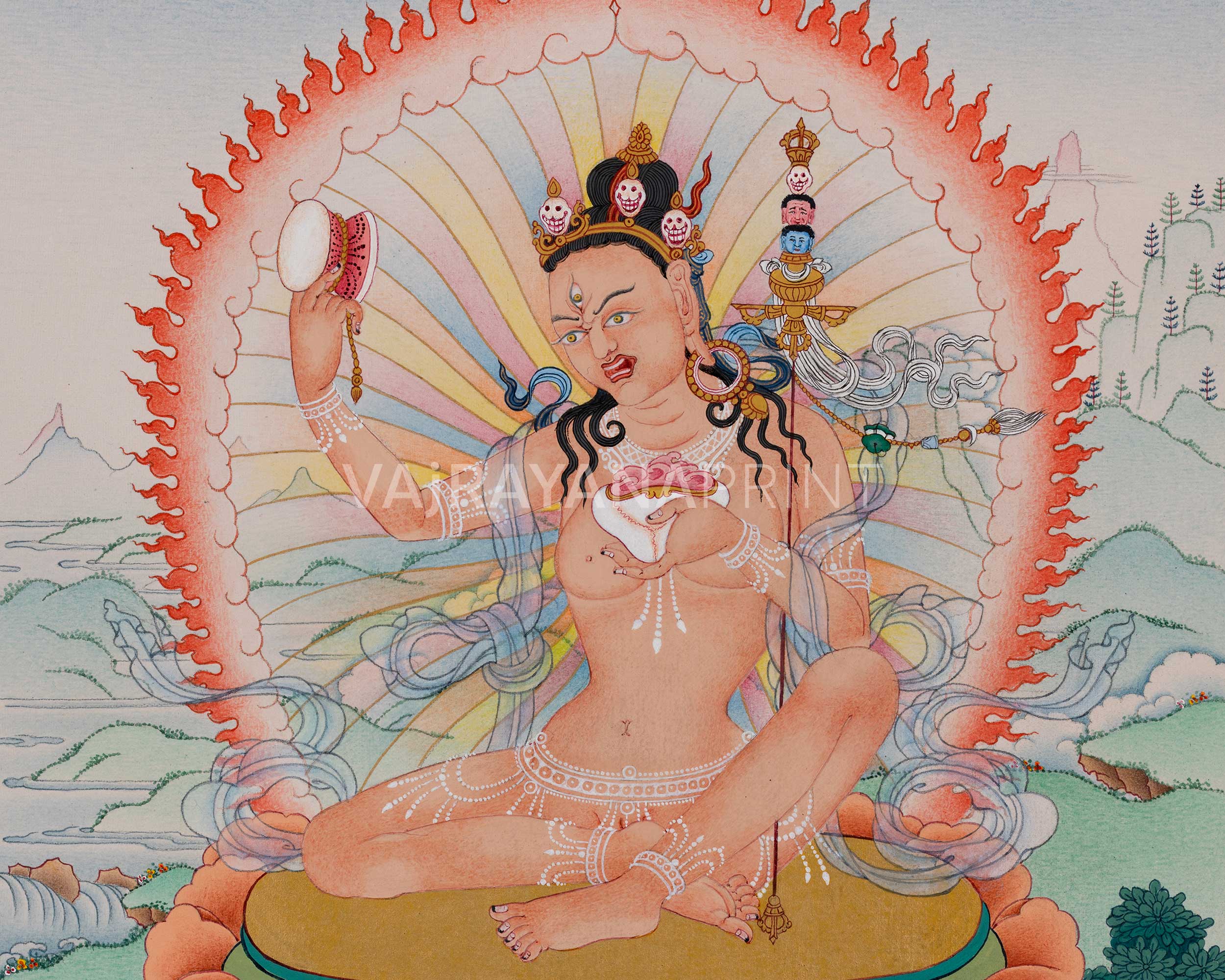 Niguma Dakini Canvas Print | Tantric Buddhist Wall Art | Premium Giclee Print