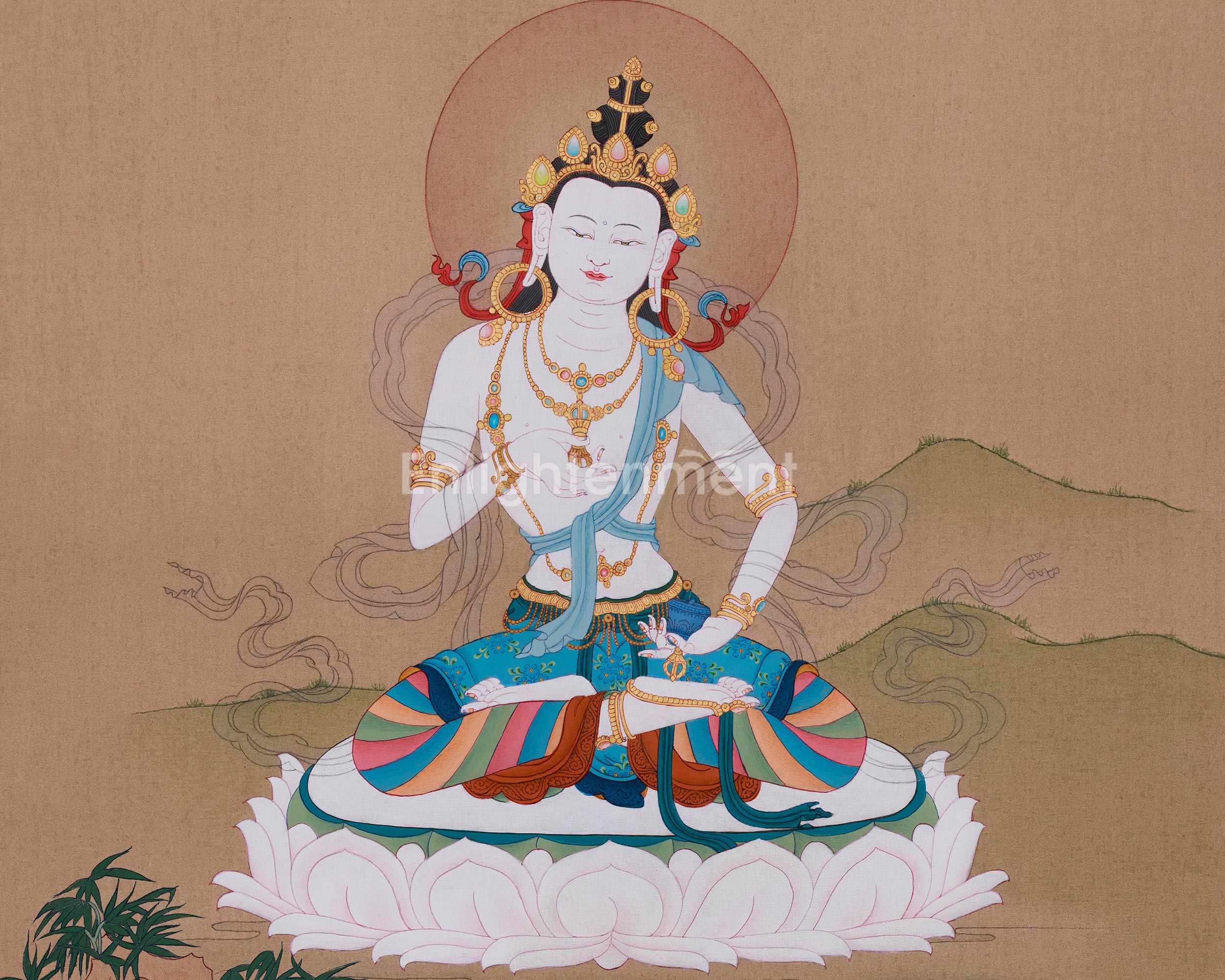 Vajrasattva Purity Deity | Karma Cleansing Ritual Art