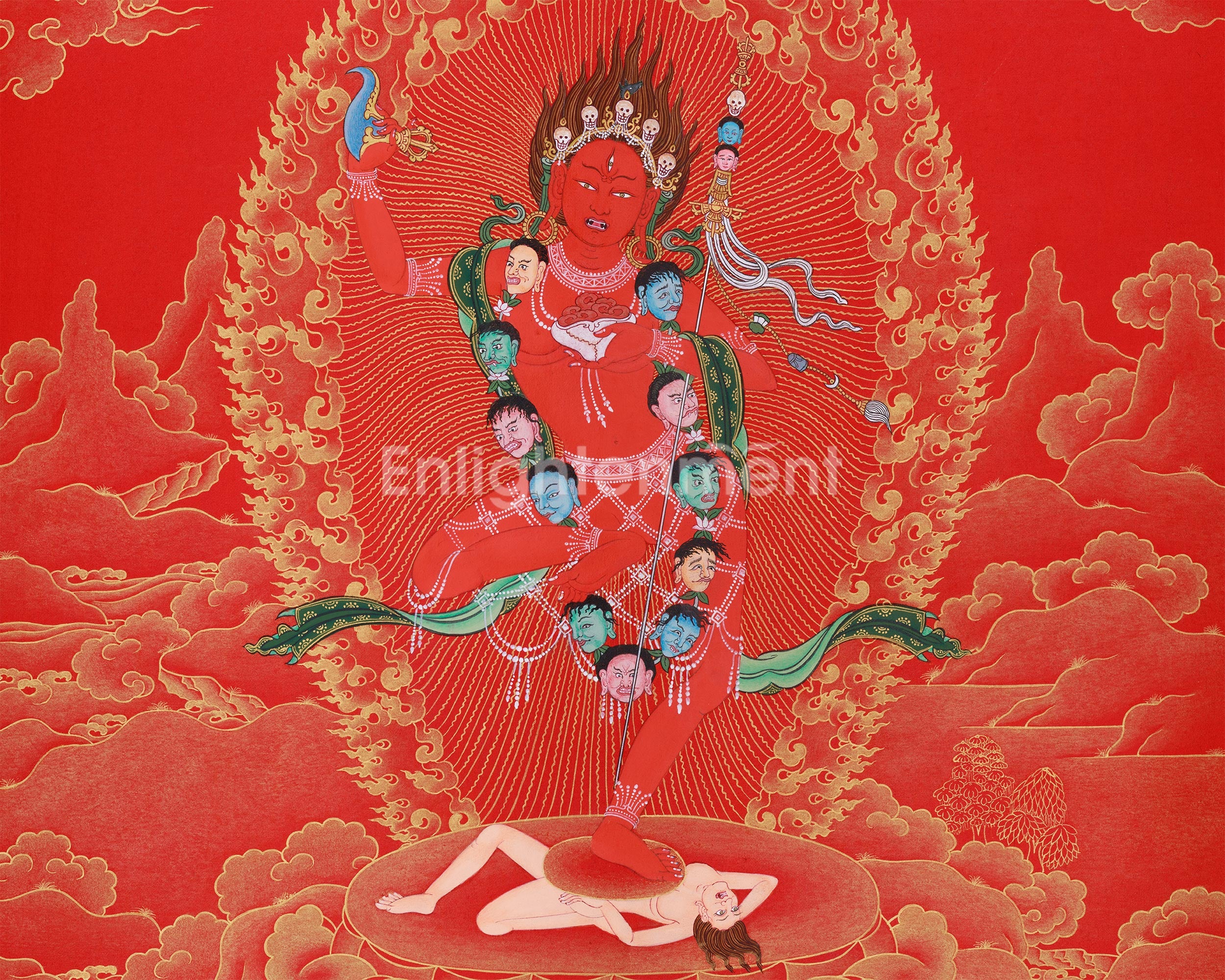Sacred Dorje Phagmo (Vajravarahi) Thangka | Fierce Wisdom Dakini of Transformation