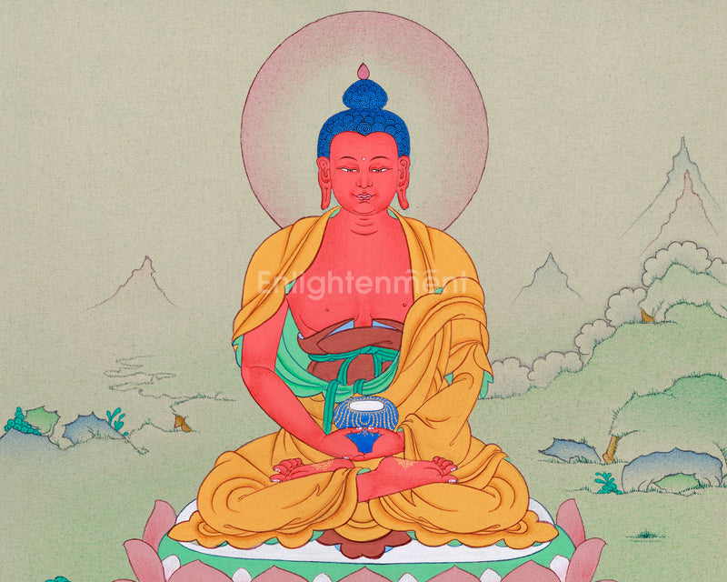 Amida Buddha Amitabha Thangka | Hand-Painted Tibetan Art