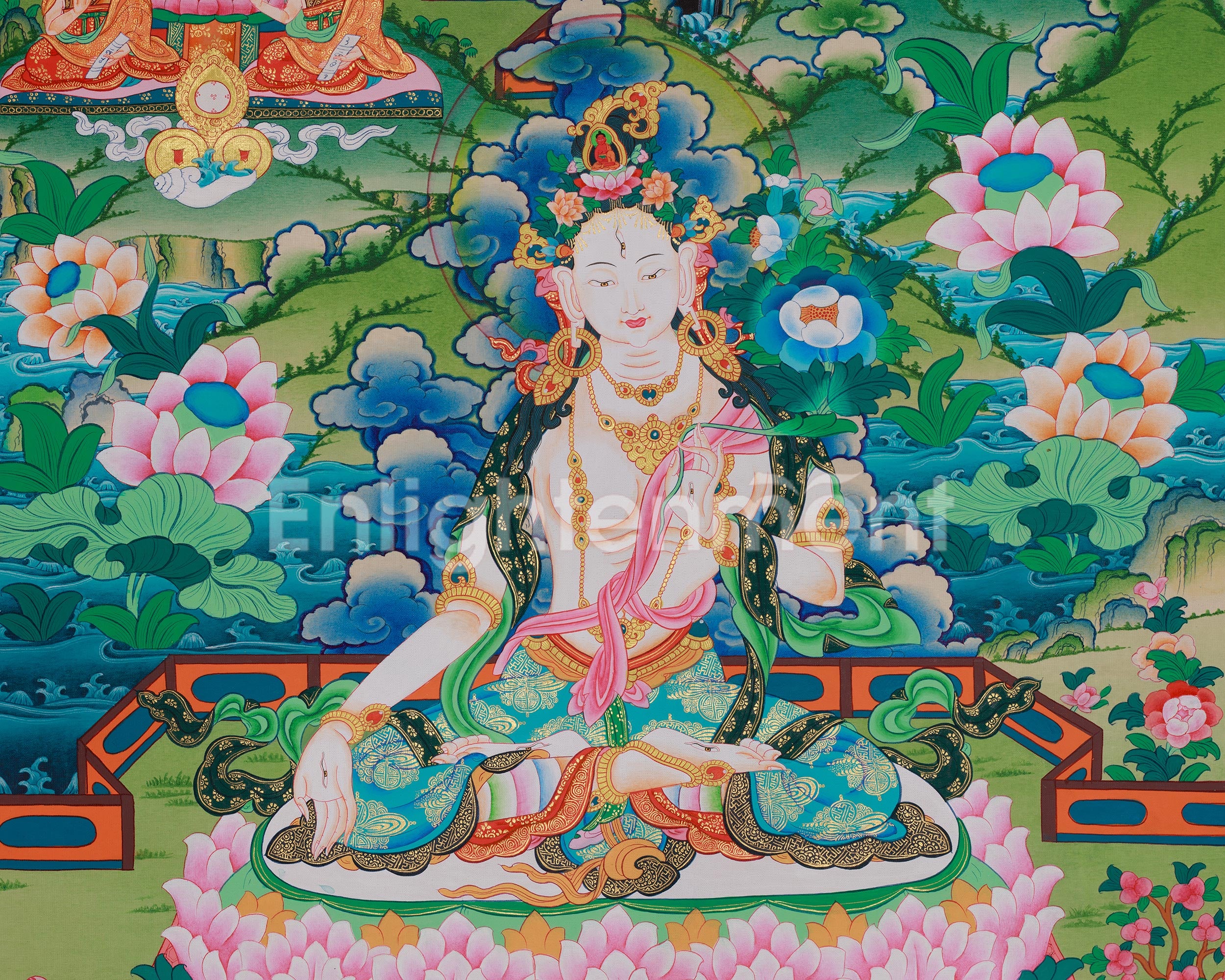 Spiritual Art of White Tara | Healing, Longevity, and Compassion Deity