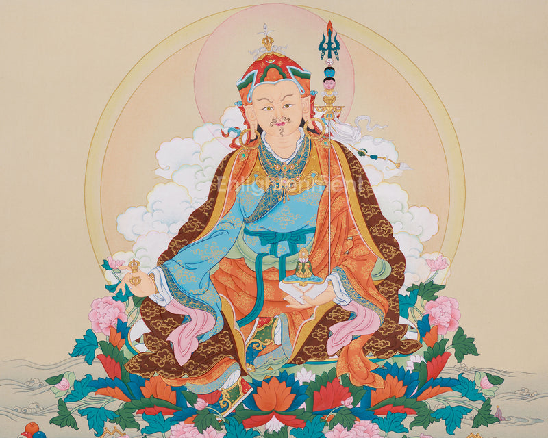 Precious Guru Padmasambhava Thangka  | Tantric Tibetan Buddhist Deity