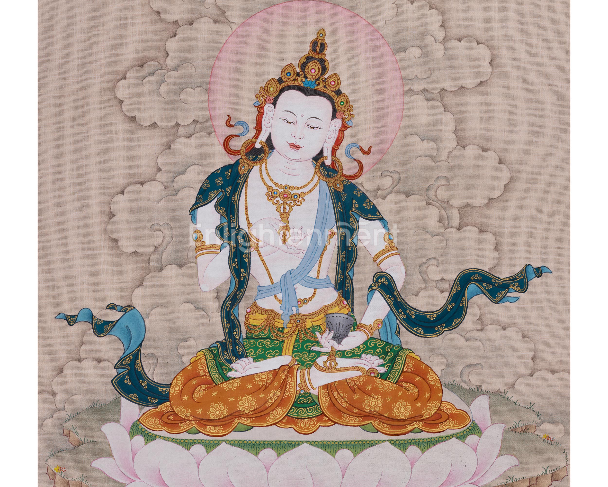 Himalayan Vajrasattva Thangka | The Bodhisattva of Purification