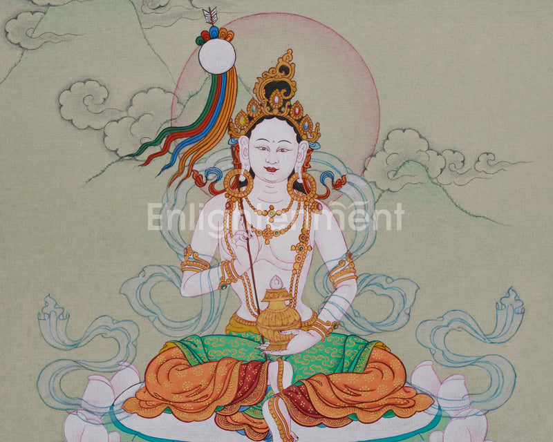 Mandarva Thangka | Guru Padmasambhava’s Enlightened Consort